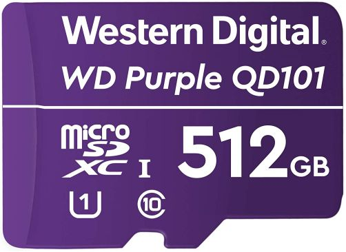 Карта памяти  512GB WD Purple MicroSDHC Class 10 WDD512G1P0C