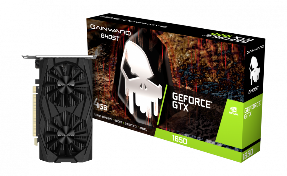 Видеокарта Gainward GeForce GTX 1650 Ghost 4GB GDDR5 128bit