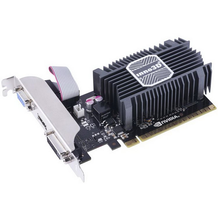 Inno3D Video Card GeForce GT730 1GB SDDR3 64-bit 902 1600 DVI+VGA+HDMI Heatsink