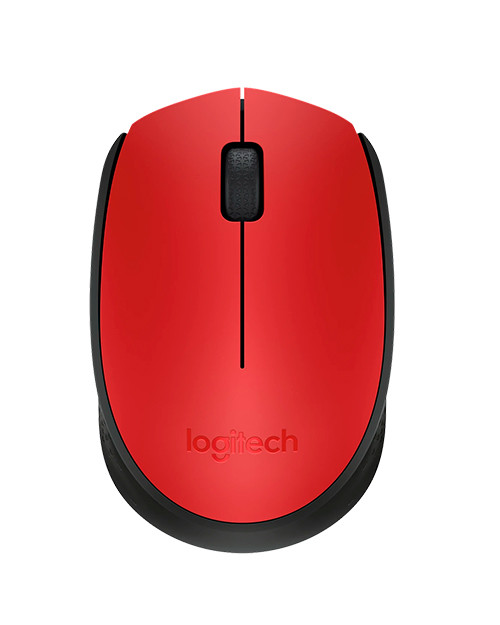 Мышь компьютерная  Mouse wireless LOGITECH m170red