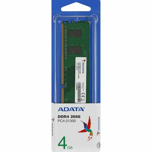 Модуль памяти ADATA, AD4U26664G19-SGN, DDR4, 4 GB, DIMM <2666MHz> CL19, 8 chip