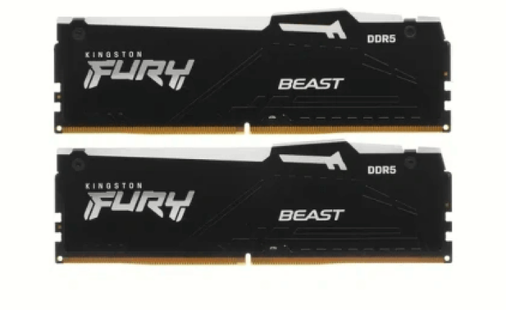 ОЗУ Kingston Fury Beast RGB 32Gb (16x2) 5600MHz DDR5 DIMM, CL40, 1.1v,  KF556C40BBAK2-32 1